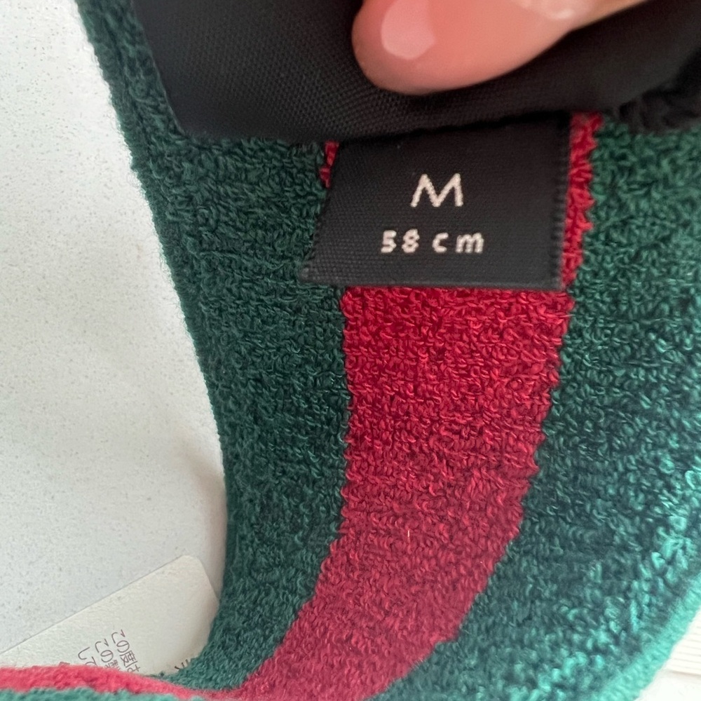 NWT Gucci Green and Red Striped Visor - Picture 7 of 10